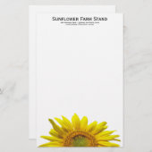 Zonnebloem Persoonlijk Schrijfpapier Briefpapier (Voorkant / Achterkant)