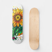 Zonnebloem Persoonlijk Skateboard (Voorkant)