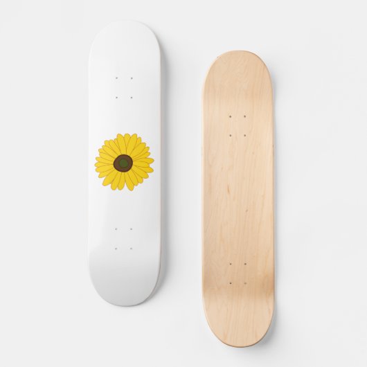Zonnebloem Persoonlijk Skateboard (Voorkant)