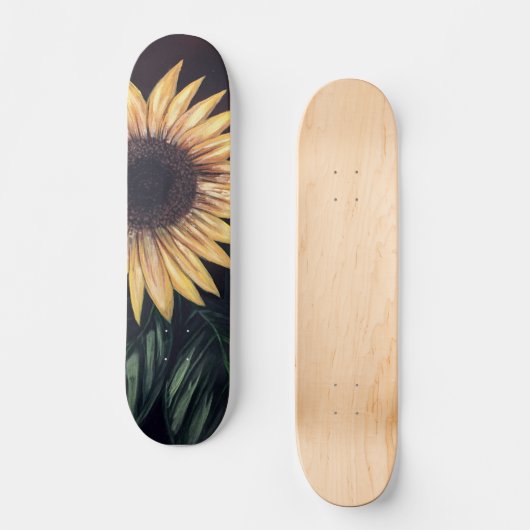 Zonnebloem Persoonlijk Skateboard (Voorkant)
