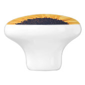 Zonnebloem - Persoonlijke benaming Keramische Knop (Zijkant)