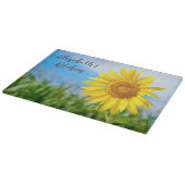Zonnebloem - Persoonlijke benaming Snijplank (Hoek)