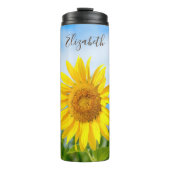 Zonnebloem - Persoonlijke benaming Thermosbeker (Voorkant)