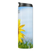 Zonnebloem - Persoonlijke benaming Thermosbeker (Geroteerd rechts)