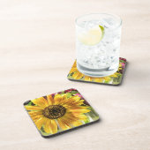 Zonnebloem Petal Cork Onderzetter (Rechterzijde)