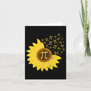 Zonnebloem Pi Dag 3.14 maart 14e Wiskunde Docent V Kaart