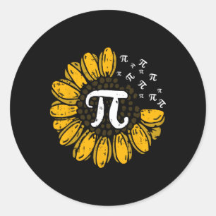 Zonnebloem Pi Dag Koele Wiskunde Symbolen Docent S Ronde Sticker