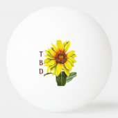 Zonnebloem Ping Pong Bal Pingpongbal (Achterkant)