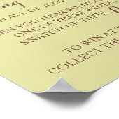 Zonnebloem Plaats een Vrijgezellenfeest met Clothe Poster (Hoek)