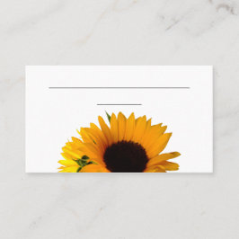 Zonnebloem Place Card (3,5" x 2,0", 100 pack) Plaatskaartje