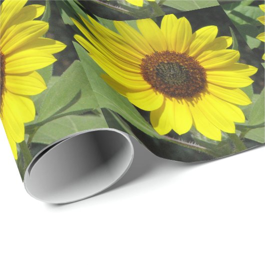 Zonnebloem Plant Cadeaupapier (Rol Hoek)