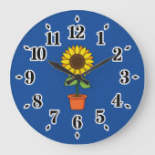 Zonnebloem Plant in een Pot Grote Klok (Voorkant)