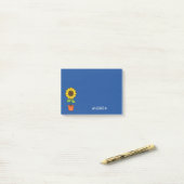 Zonnebloem Plant in een Pot Personaliseren Post-it® Notes (Op bureau)