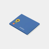 Zonnebloem Plant in een Pot Personaliseren Post-it® Notes (Schuin)