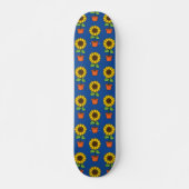 Zonnebloem Plant in een potpatroon Persoonlijk Skateboard (Voorkant)