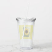 Zonnebloem Plastic Tumbler Acryl Drinkbeker (Achterkant)