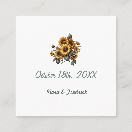 Zonnebloem pleister invoegen informatiekaartje (Achterkant)