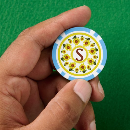 Zonnebloem Poker Chip (Hand)