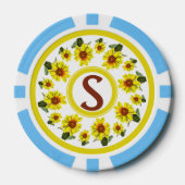Zonnebloem Poker Chip (Voorkant)