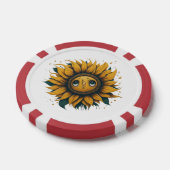 zonnebloem poker chips (Enkel)