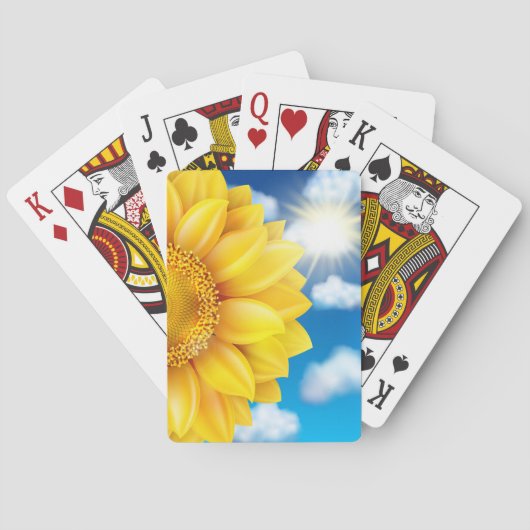 Zonnebloem Pokerkaarten (Achterkant)