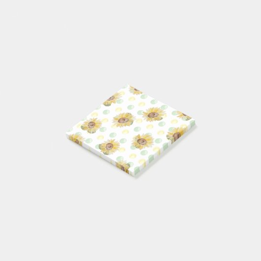 Zonnebloem Polka Dot Sticky Notes (Schuin)