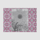 Zonnebloem Polkadot Centrum Tissuepapier (Voorkant)