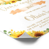 Zonnebloem Pompoen 1e verjaardag Capsule Poster (Hoek)