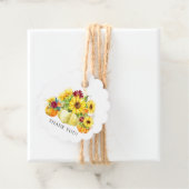 Zonnebloem Pompoen Bedankt Baby Shower Favor Bedankjes Labels (In situ)