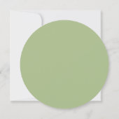 Zonnebloem Pompoen Cirkel Trouw Menu Kaart (Achterkant)