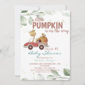 Zonnebloem pompoen door Baby shower Kaart (Voorkant)