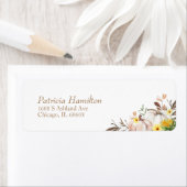 Zonnebloem Pompoen Fall Wedding Etiket (Insitu)