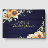 Zonnebloem pompoen Herfst Vrijgezellenfeest Gastenboek (Voorkant)