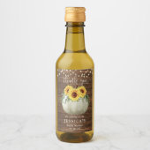 Zonnebloem Pompoen Mini Wine Etiket (Voorkant)