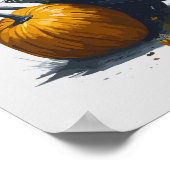 Zonnebloem & Pompoen Poster (Hoek)