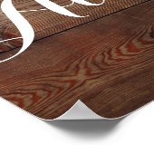 Zonnebloem, Pompoen & Rozen Bruiloft Welkomstbord Poster (Hoek)