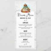 Zonnebloem Pompoen Rustiek Land Herfst Boerderij M Programmakaart (Voorkant)