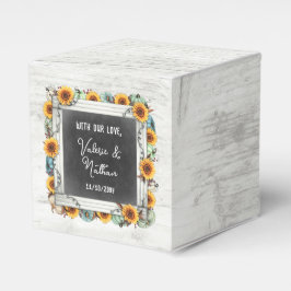 Zonnebloem Pompoen Rustieke Land Herfst Boerderij Bedankdoosjes