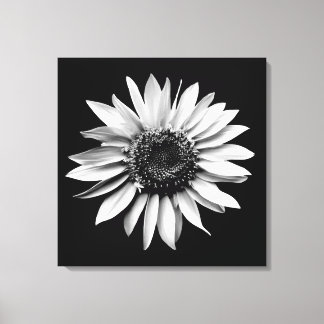 'Zonnebloem Portret' Ingepakt Canvas Print