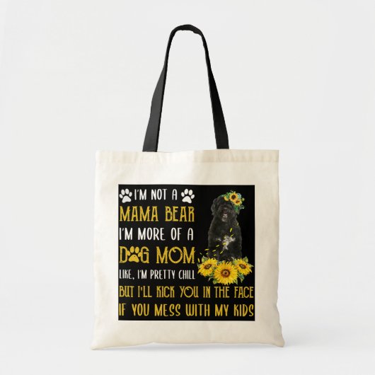 Zonnebloem Portugees Water Dog Mam Moederdag Tote Bag (Voorkant)
