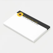 Zonnebloem Positief Bericht Post-it® Notes (Schuin)