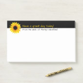 Zonnebloem Positief Bericht Post-it® Notes (Op bureau)