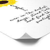 Zonnebloem positief citeert Inspirerend motivatie Poster (Hoek)