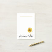 Zonnebloem Post-it® Notes (Op bureau)