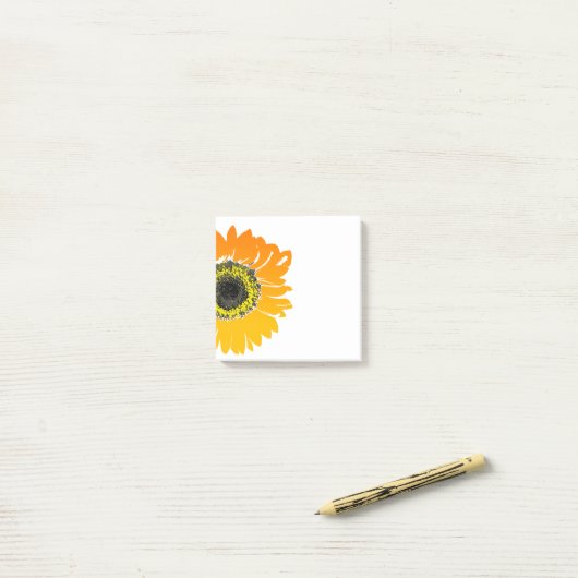Zonnebloem Post-it® Notes (Op bureau)