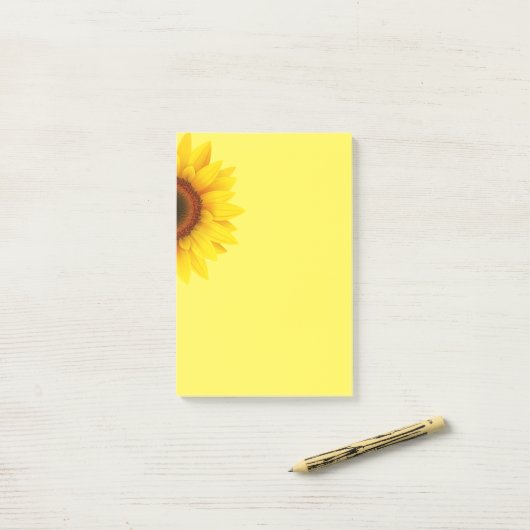 Zonnebloem Post-it® Notes (Op bureau)