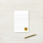 Zonnebloem Post-it® Notes (Op bureau)