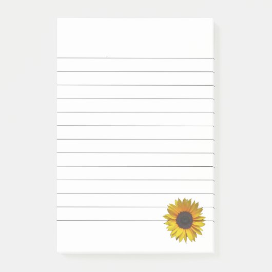 Zonnebloem Post-it® Notes (Voorkant)