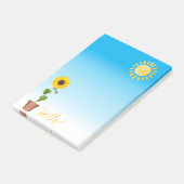 Zonnebloem Post-it Opmerkingen Post-it® Notes (Schuin)
