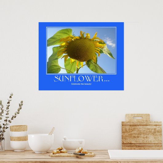 Zonnebloem Poster (Keuken)